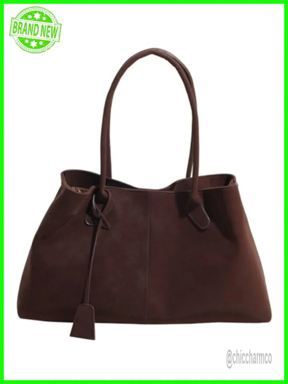 Faux Suede Slouchy Hobo Tote Bag Shoulder Satchel Large Casual Work